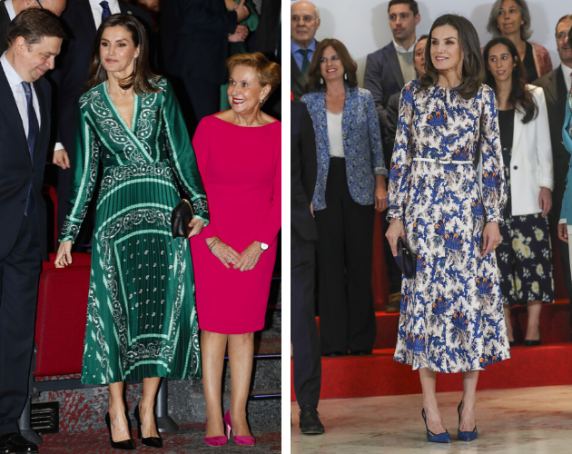 La reina con dos diseños de Sandro.