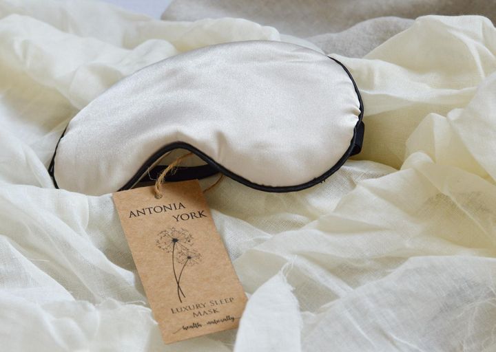 Sleep Mask Luxuriously Soft Adjustable Eye Mask, Antonia York Designs, Etsy, £10.95
