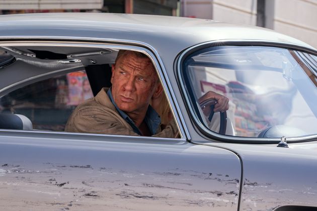 Bond and Dr. Madeleine Swann drive through Matera