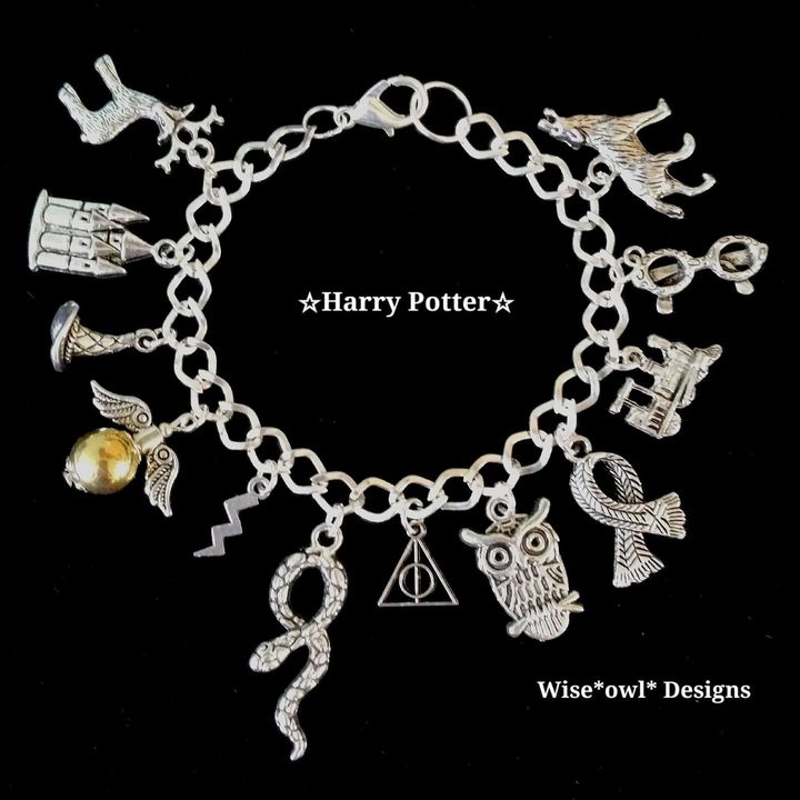 Harry Potter Charm Bracelet, Magically Off Beat, Etsy, £8.99
