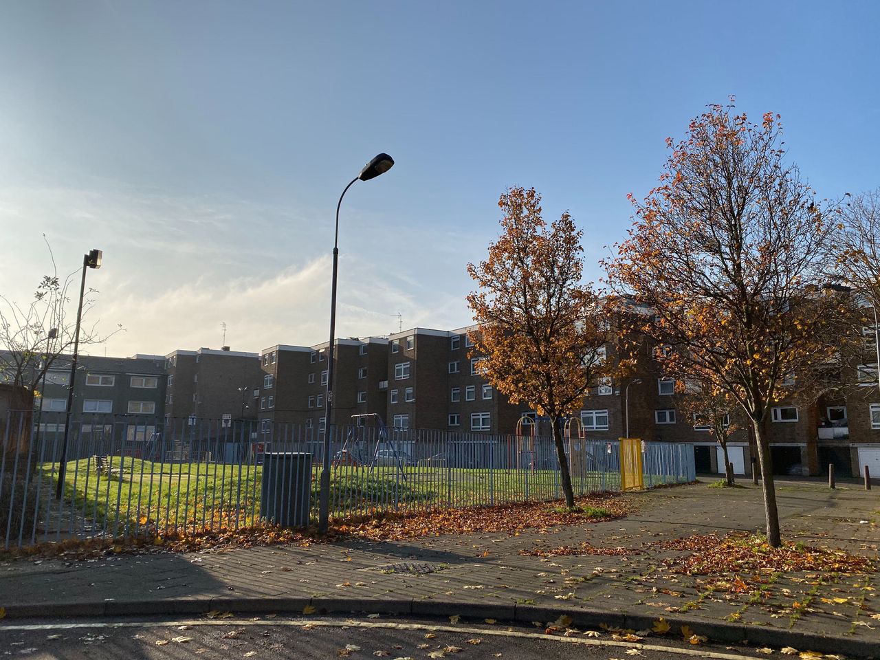 West Kensington estate in west London – one of two council estates where residents lived in fear their homes would be demolished 