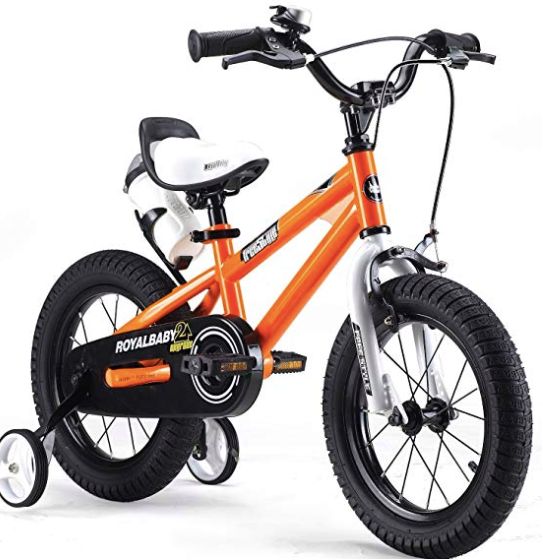Royalbaby Freestyle Kids’ Bike with Stabilisers, Water Bottle and Holder, Amazon, from £98.99