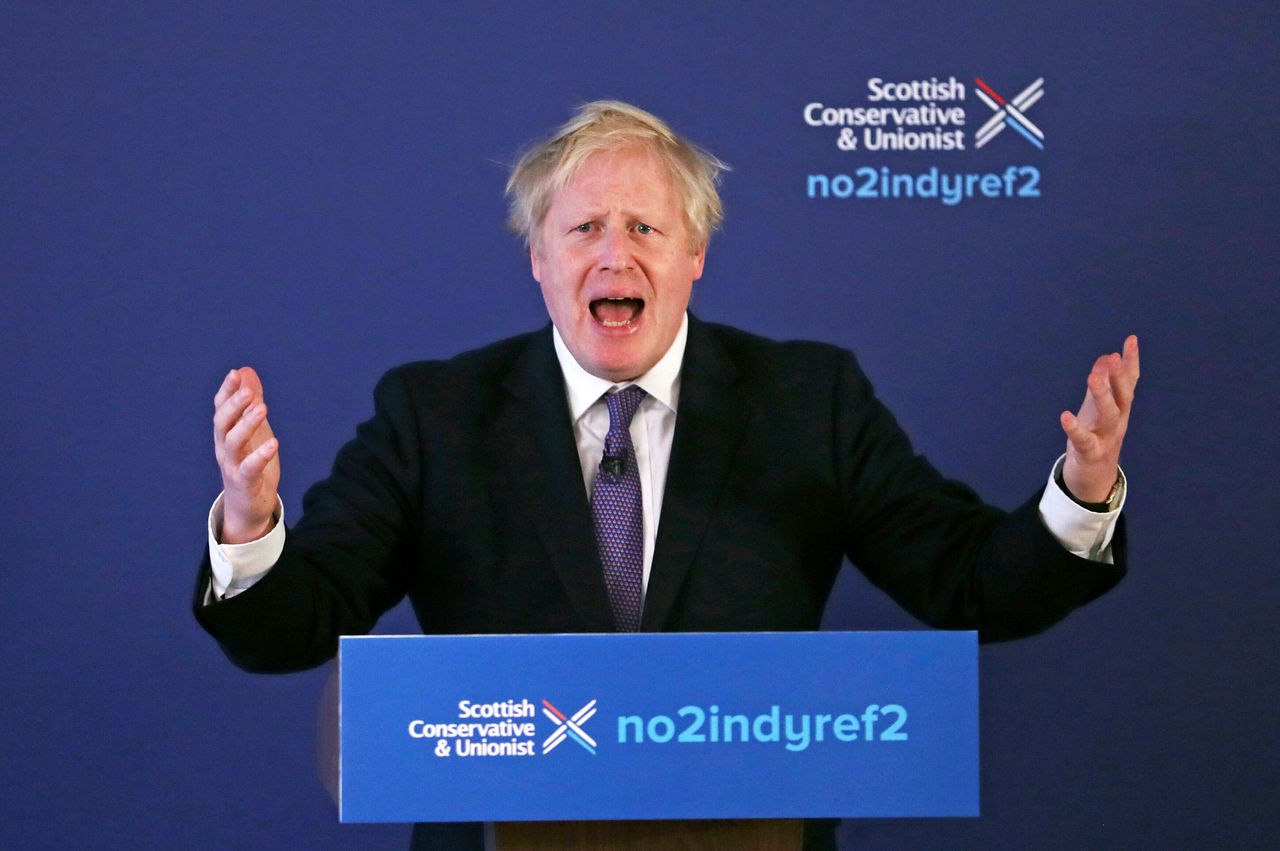 Boris Johnson pictured last month.