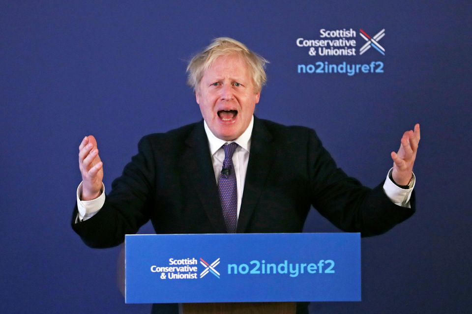 Prime minister Boris Johnson, whose Conservative Party has left Black people so afraid that some are considering leaving the country if they are re-elected.