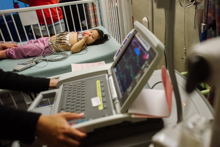 Abby at Children's Hospital of Philadelphia for her liver transplant.