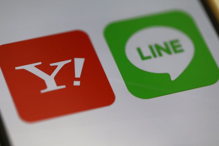 ヤフーとLINEのアイコン