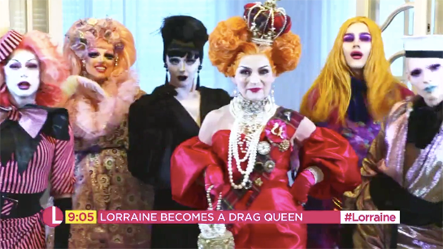 Lorraine was transformed by the queens of Channel 4's Drag SOS