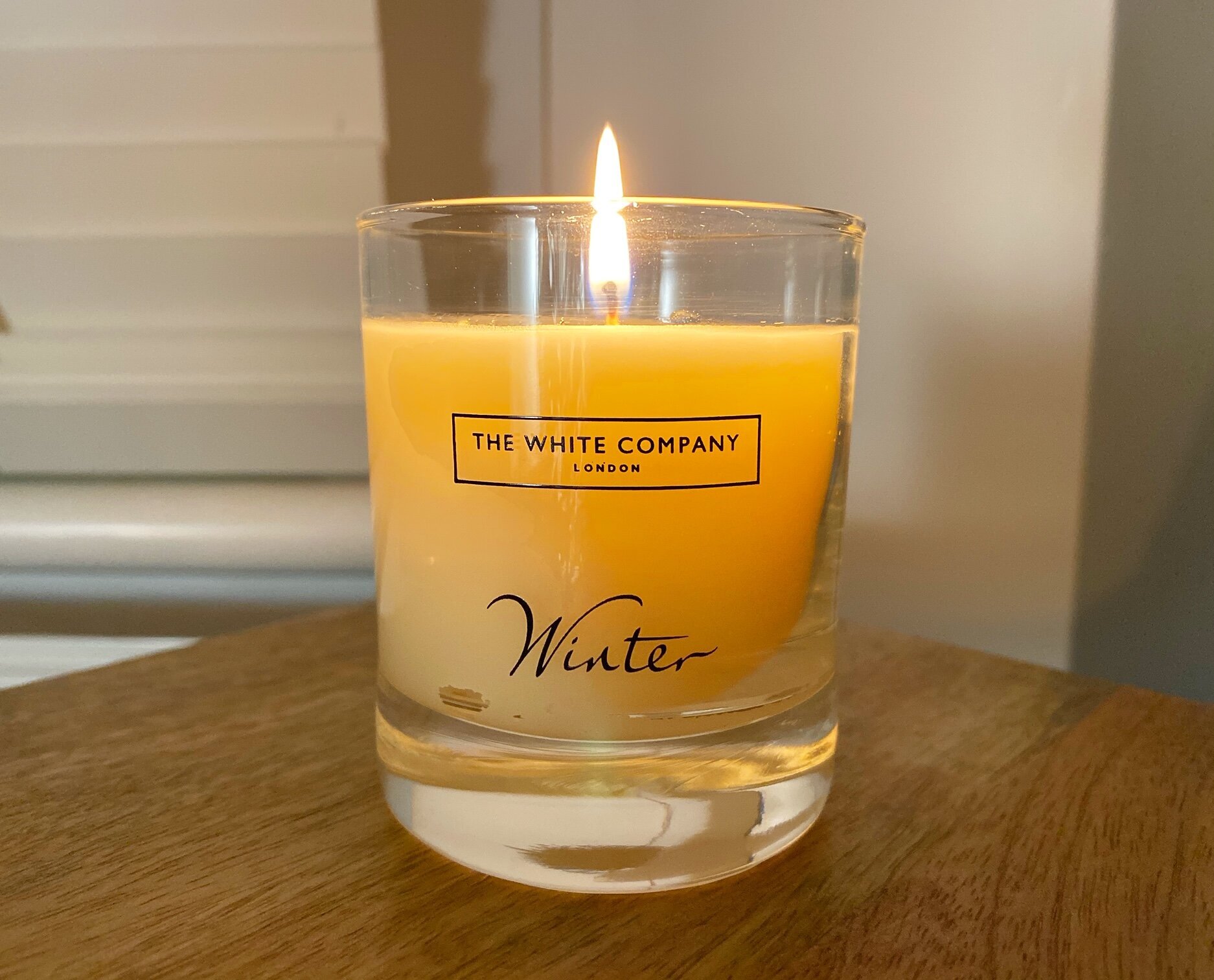 white company sandalwood candle