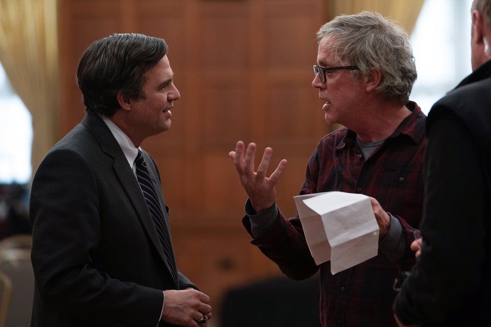 Todd Haynes directs Mark Ruffalo in a scene from "Dark Waters."