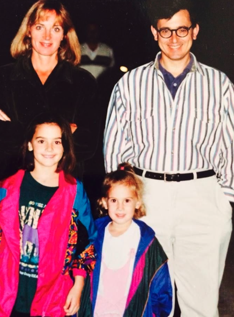 Matthews with her family in Hong Kong, China, in 1996.