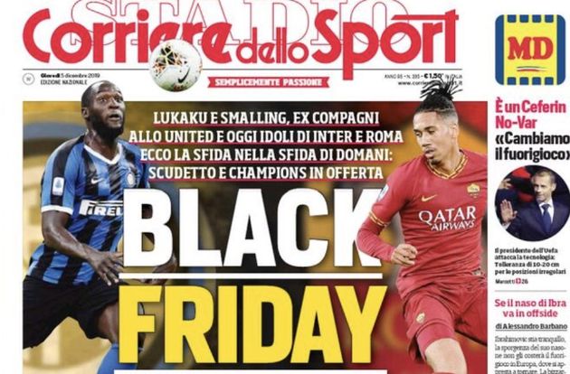 Footballers Condemn ‘Black Friday’ Headline In Italian Newspaper