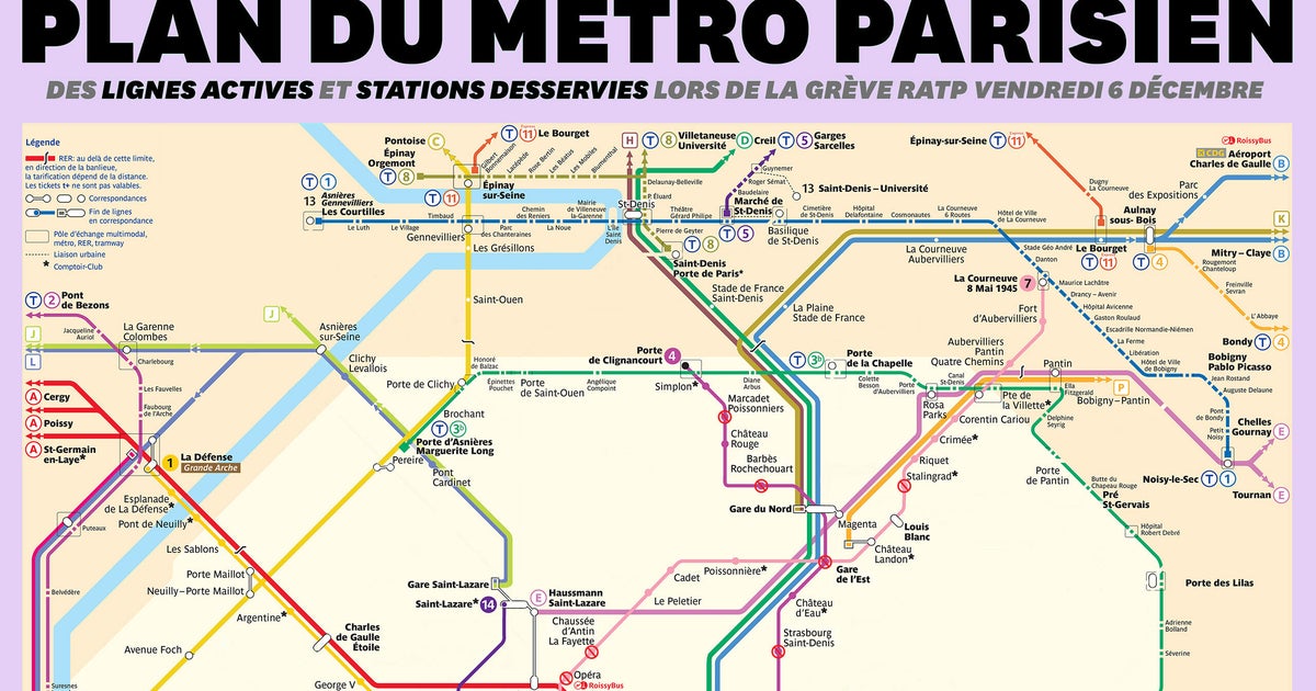 Greve Du 6 Decembre La Ratp Devoile Un Trafic Tres Perturbe Pour Vendredi Le Huffpost