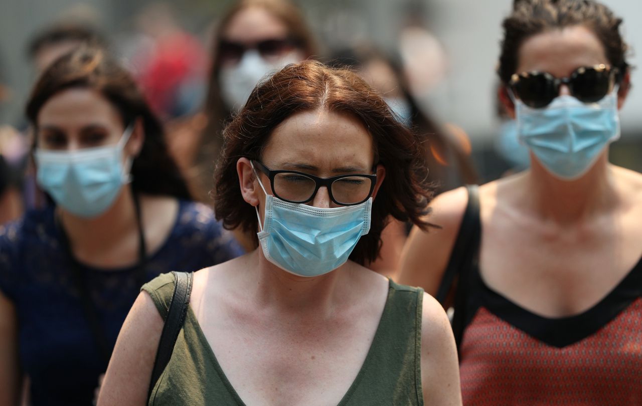 Some of the city's five million inhabitants have been forced to wear masks as the hazardous smoke envelopes the city.