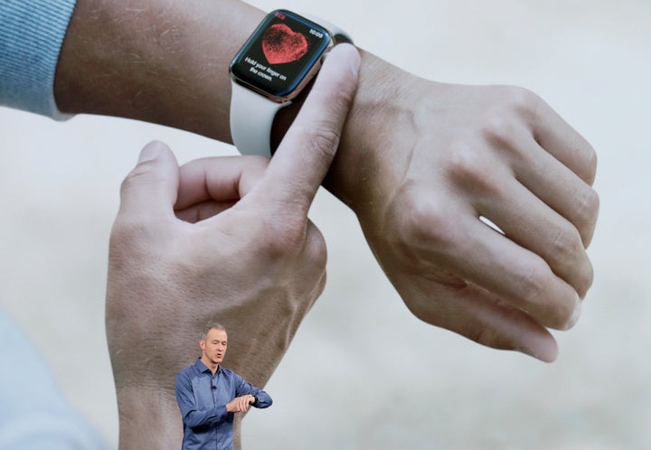 Jeff Williams, Apple's chief operating officer, speaks about the Apple Watch Series 4.