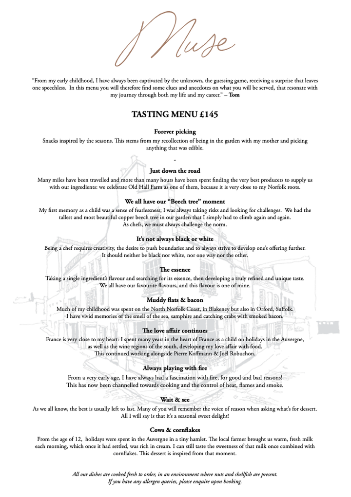 The full tasting menu