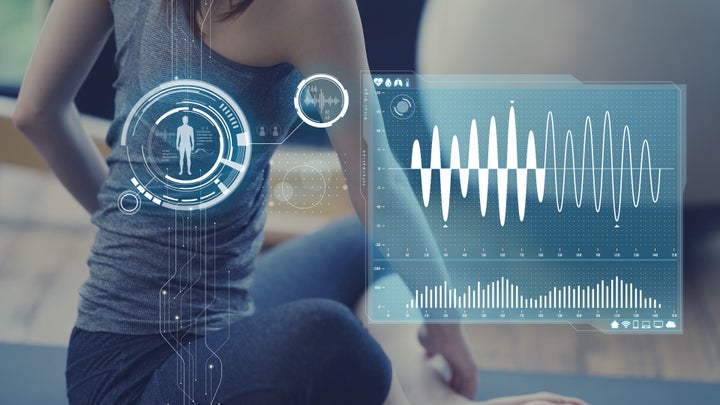 Health care technology concept. Vital sign sensing.