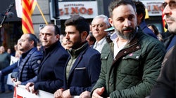 PP y Vox se manifiestan en Barcelona 