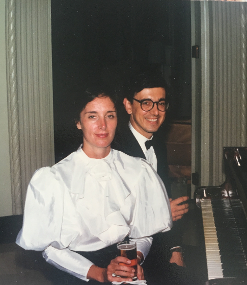 Matthews with her husband, Jason (a veteran of the CIA himself), at the annual Marine Ball in Budapest, Hungary, in 1986.