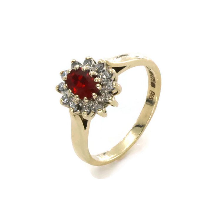 Gold Ruby Engagement Ring, Etsy