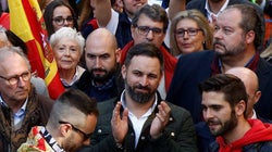 Ciudadanos abandona la manifestación en Barcelona por esta pancarta de