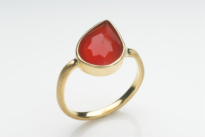 Carnelian 18 Ct Gold Ring