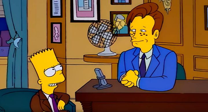 A year after Marge vs. The Monorail, Conan would return to The Simpsons, playing himself