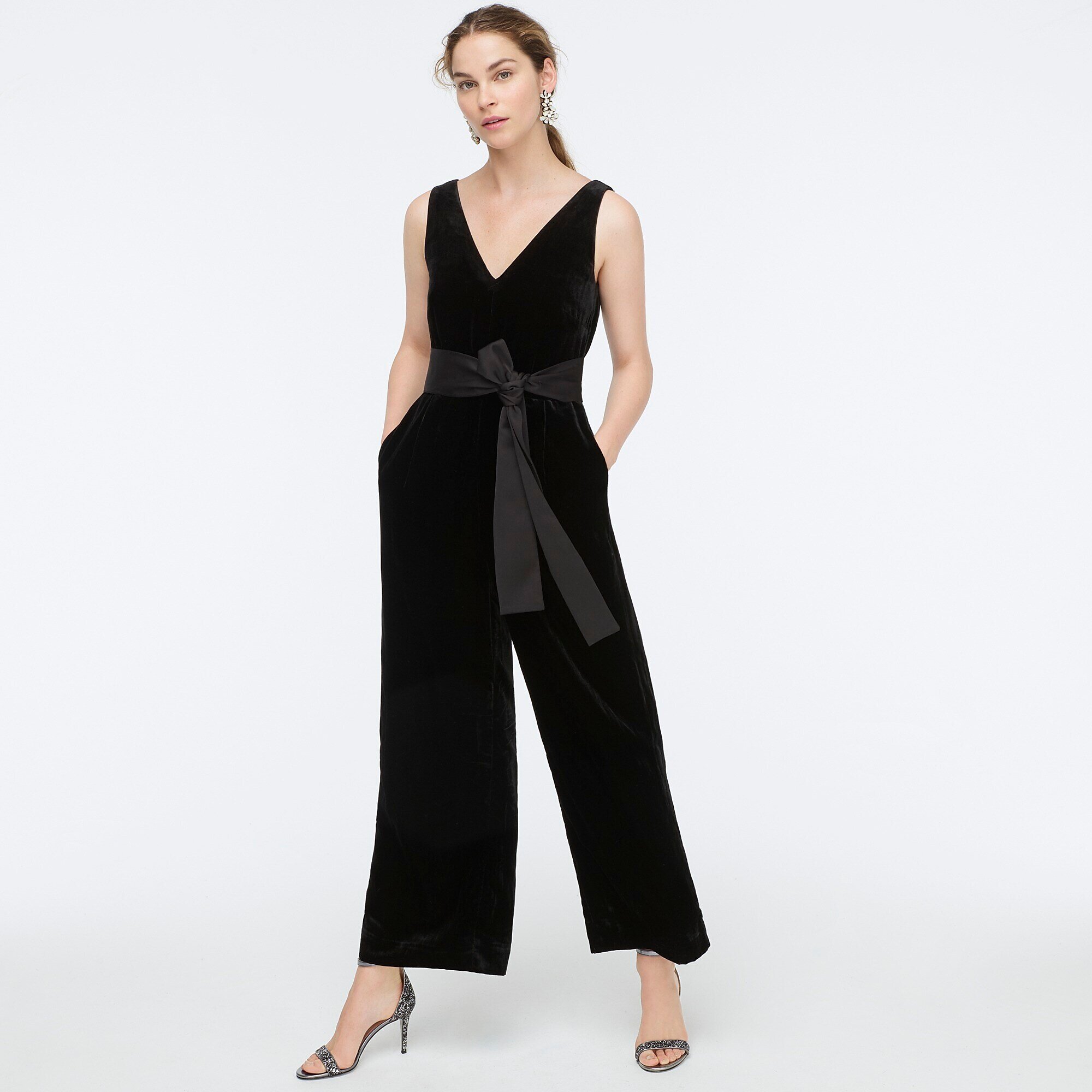 velvet jumpsuit banana republic