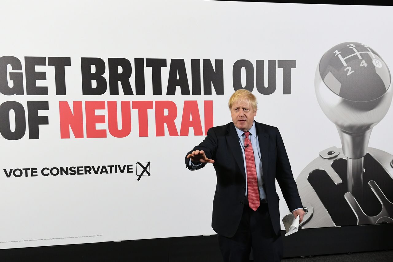 Boris Johnson unveils his latest poster