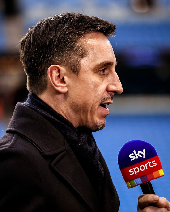 Gary Neville speaking ahead of Saturday's Manchester derby. 