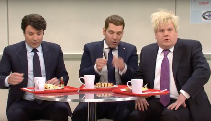 James Corden played Boris Johnson in the sketch, which aired on Saturday night