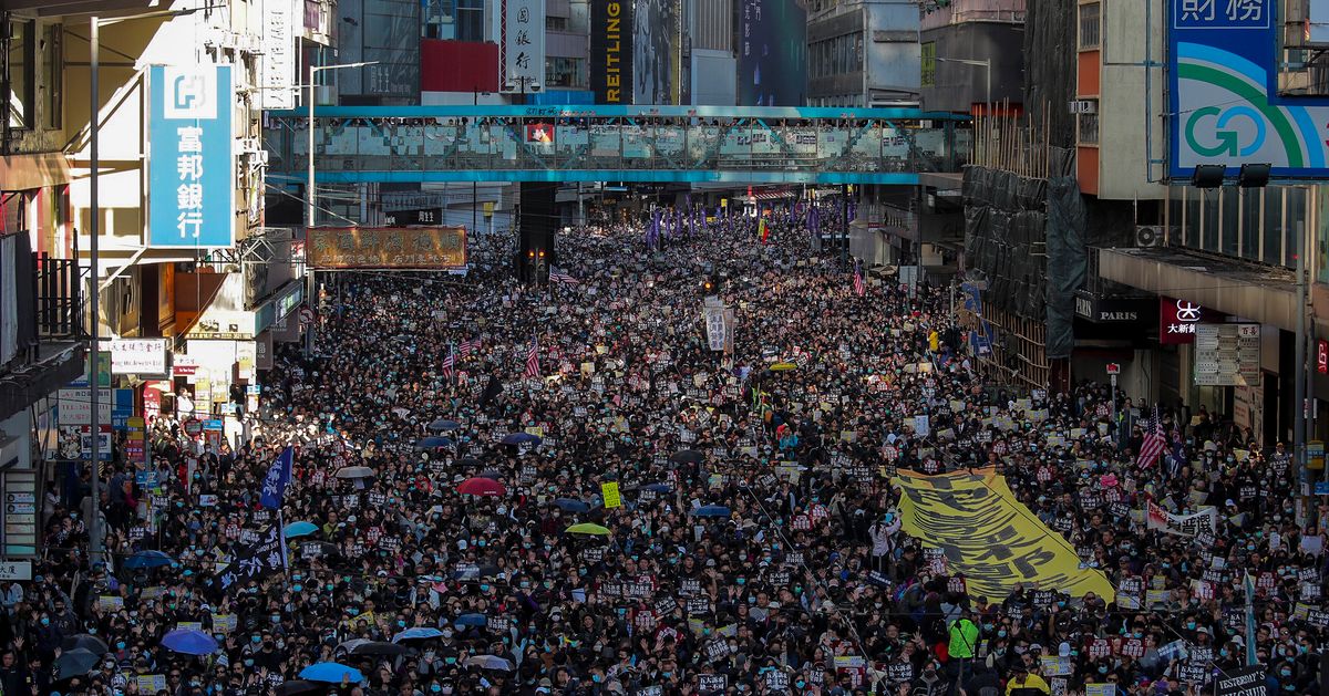 Hong Kong Protests Mark 6-Month Mark With Massive Rally