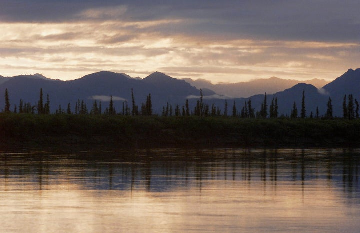 The Brooks Range Mountains near Arctic Village, Alaska, which is north of Venetie, where two children walked a half a mile through sub-zero temperatures last week.