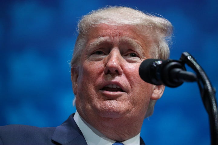 U.S. President Donald Trump delivers remarks at the Israeli American Council National Summit in Hollywood, Florida, U.S., December 7, 2019. REUTERS/Loren Elliott