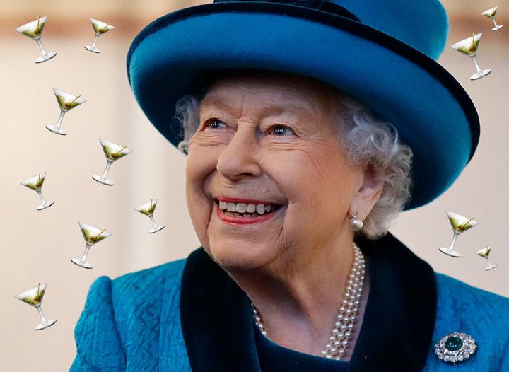 The Queen is quite partial to a martini at Christmas, according to a royal source.