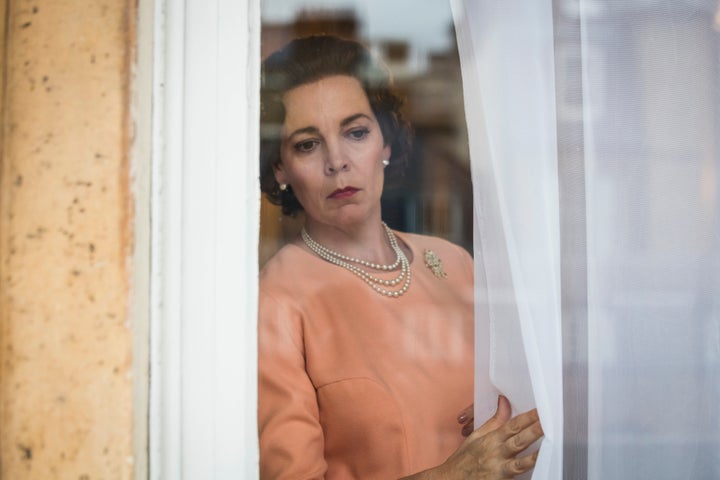 Olivia Colman in "The Crown," which received four Golden Globe nominations.