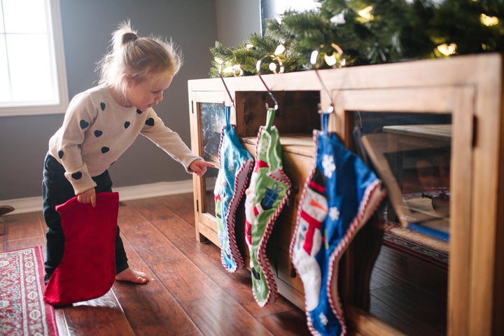 The stockings were hung by the dresser with care...