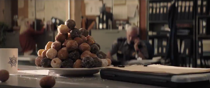 A screenshot of a pile of Timbits from the "Ghostbusters: Afterlife" trailer. 