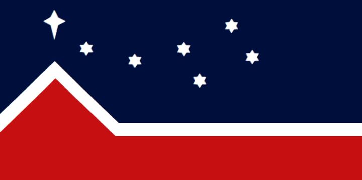 The flag designed for the Western Separatist Party in 1988. 
