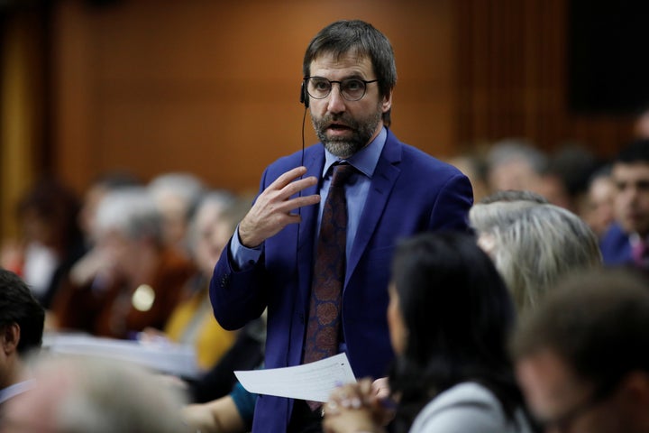 Heritage Minister Steven Guilbeault speaks during question period in the House of Commons on Parliament Hill in Ottawa on Dec. 9, 2019.