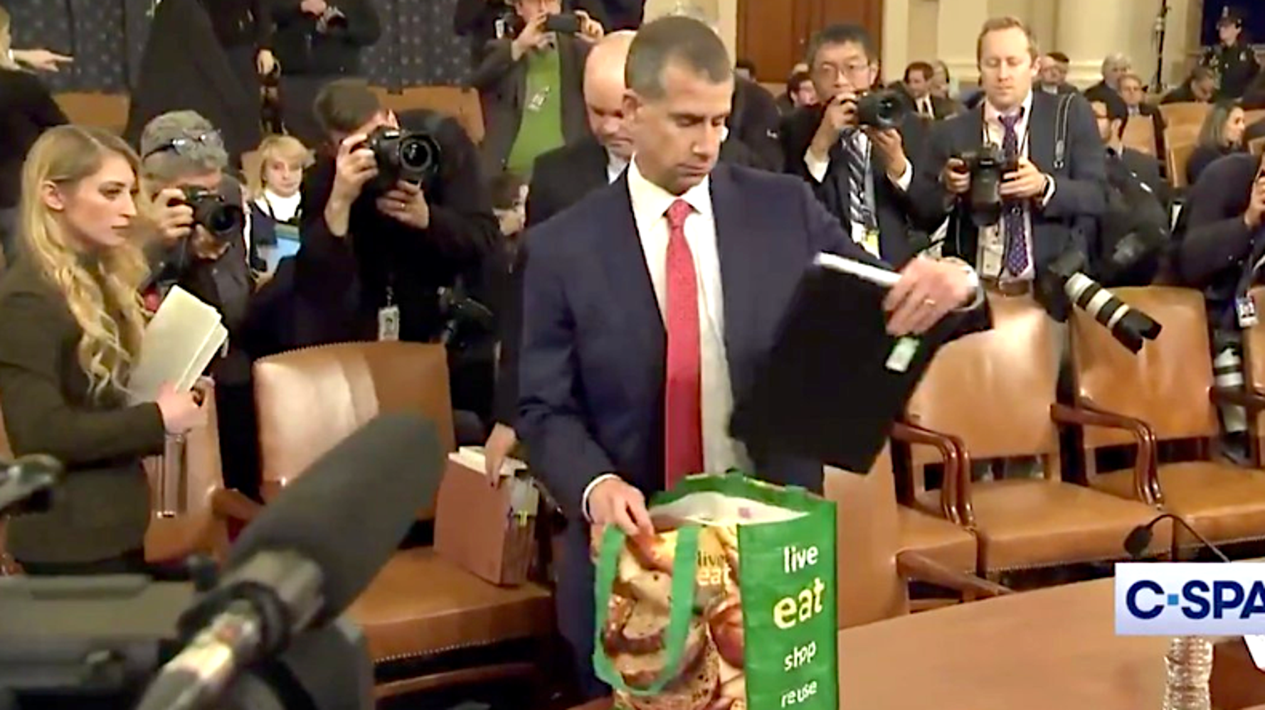 GOP Lawyer Casually Totes Grocery Bag To Nationally Televised Impeachment Hearing HuffPost