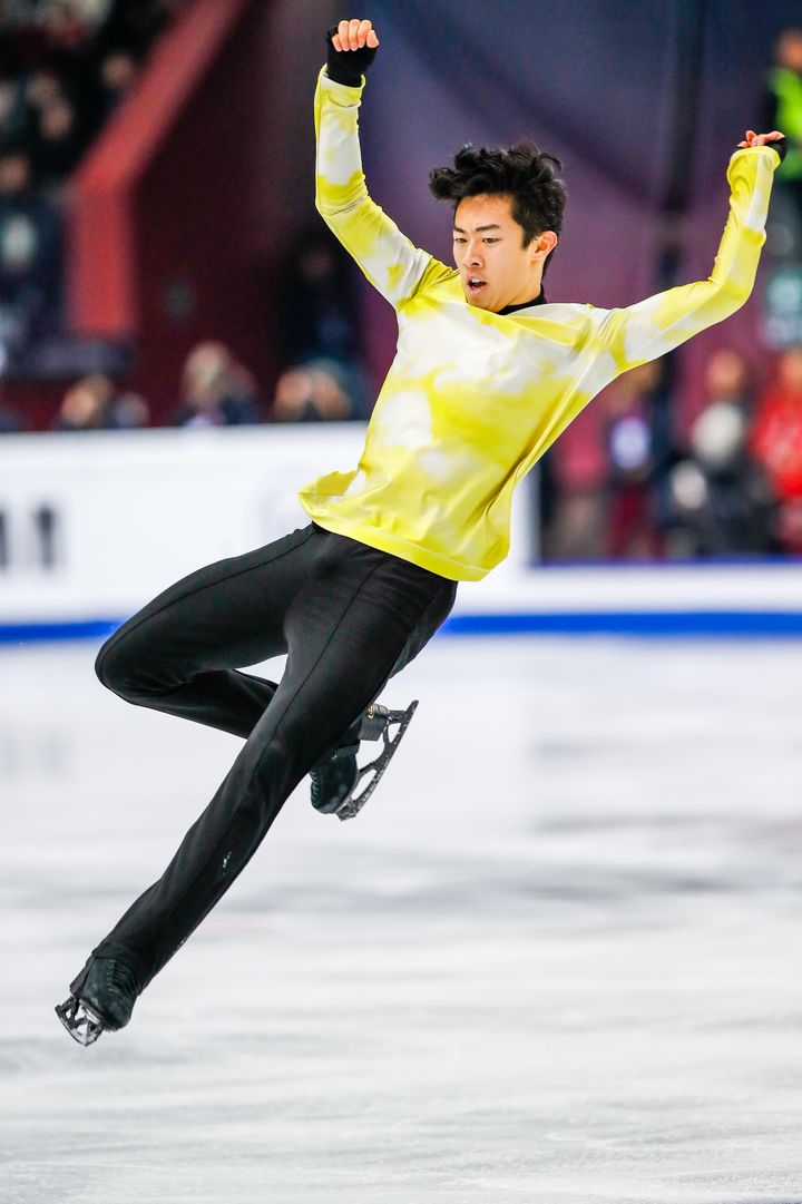 Nathan CHEN (USA) in action during the SENIOR MEN free Program of the ISU Figure Skating Grand Prix final at Palavela on December 7, 2019 in Turin, Italy (Photo by Mauro Ujetto/NurPhoto via Getty Images)