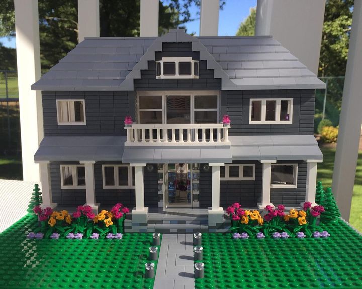 Custom Scale Lego Model Home, LittleBrickLane/Etsy