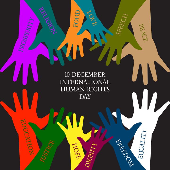 10 December International Human rights day illustration