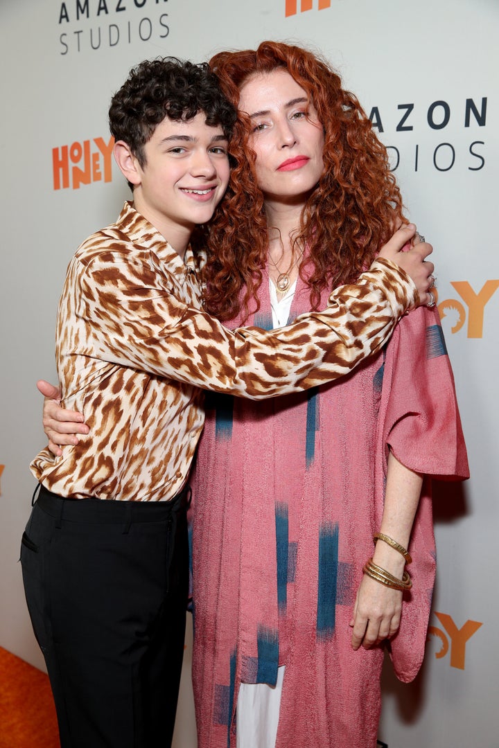 Alma Har’el with Noah Jupe, the star of Honey Boy