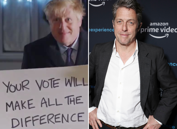 Boris Johnson and Hugh Grant