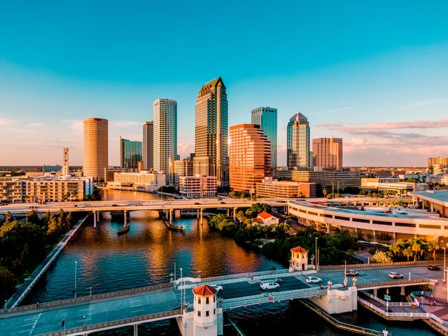 Downtown Tampa in Florida.