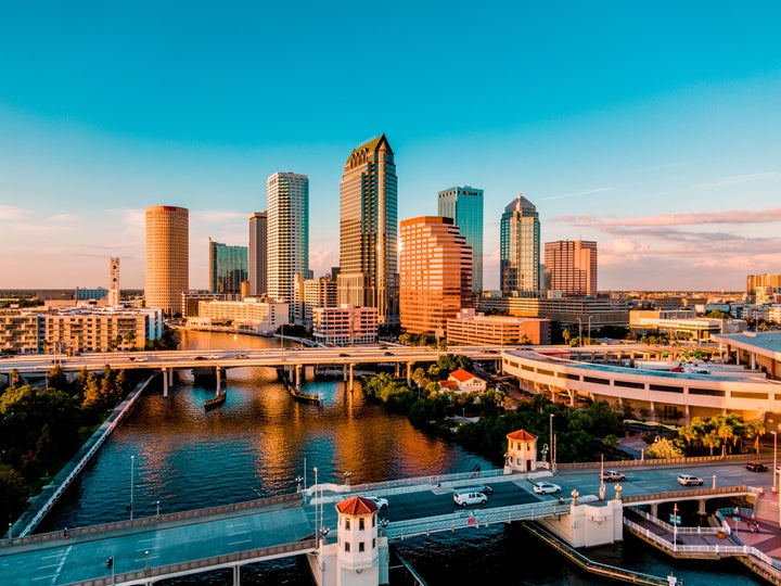 Downtown Tampa in Florida.