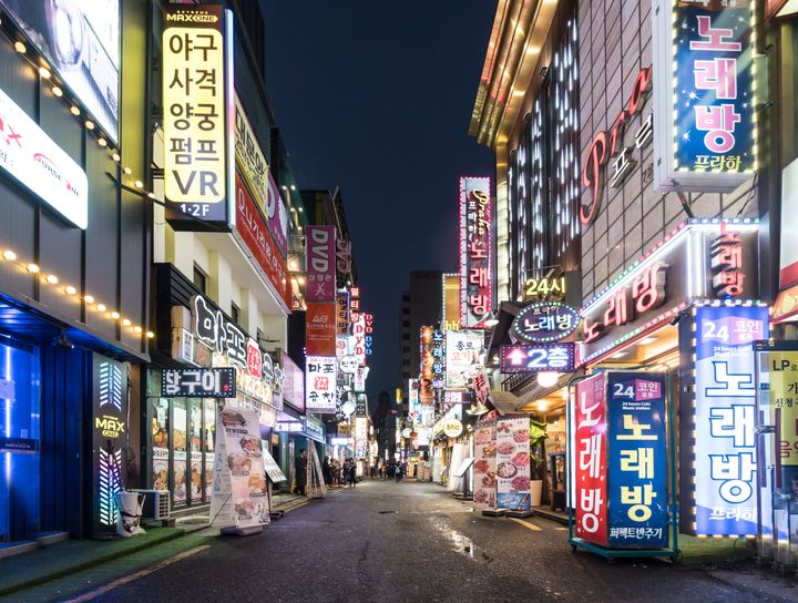 Insadong in Seoul, South Korea.