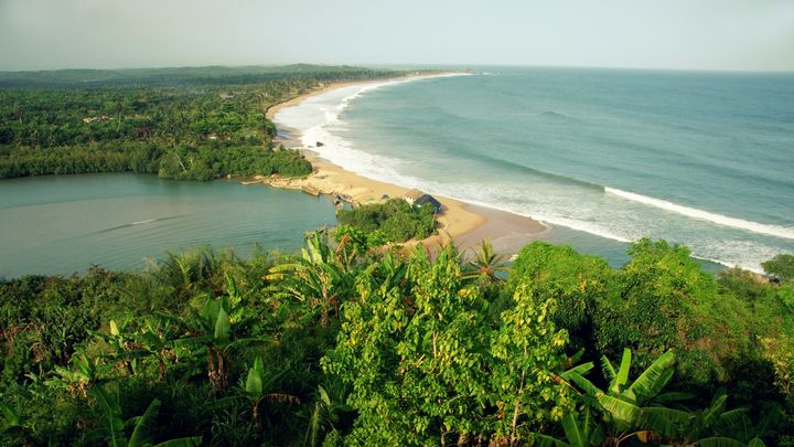 Butre Beach from Fort Battenstein, Ghana.