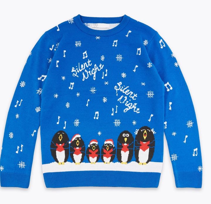Christmas Singing Penguins Jumper, Marks & Spencer, £12-£16